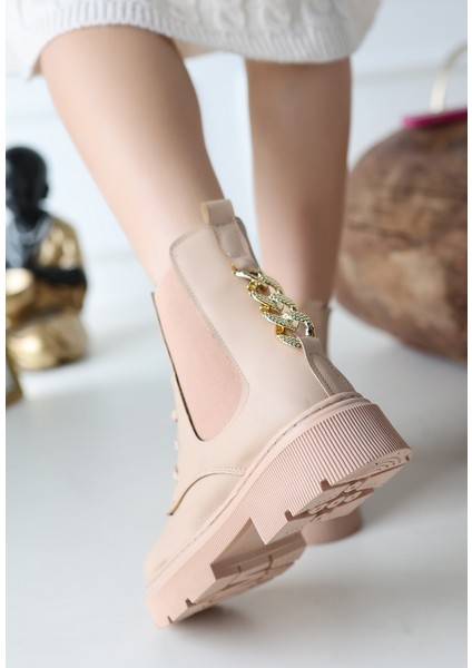 Bernishoes Harte Nude Cilt Bağcıklı Bot modelleri