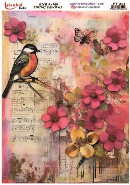 Istanbul Hobi Çiçek Temalı Pirinç Dekopaj PT251