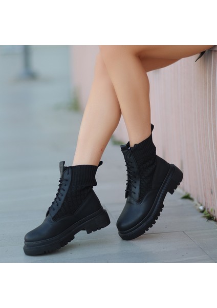 Bernishoes Utag Siyah Cilt Bağcıklı Bot fırsatları