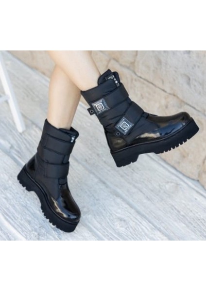 Bernishoes Miah Siyah Rugan Kar Bot fırsatları