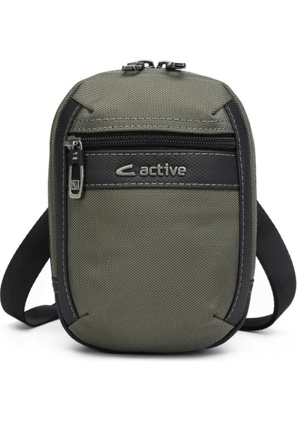 Haki Renkli Erkek Omuz Çantası, Oxford Kumaş, Hafif ve Şık Tasarım