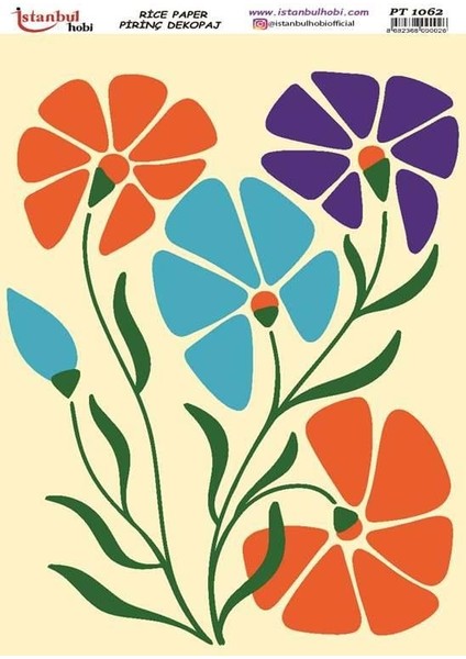 Istanbul Hobi Çiçek Temalı Pirinç Dekopaj PT1062