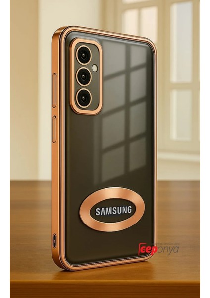 Galaxy A56 Kılıf Köşeleri Renkli Şeffaf Kamera Korumalı Silikon Luxury Kapak