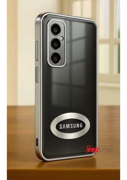 Galaxy A56 Kılıf Köşeleri Renkli Şeffaf Kamera Korumalı Silikon Luxury Kapak