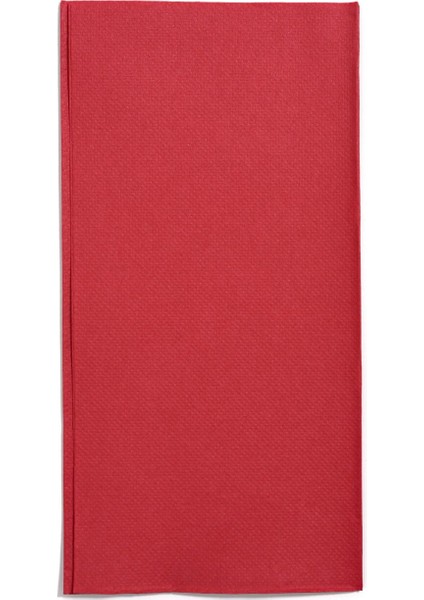 Çift Kat Kırmızı Garson Katlama Peçete 1/ 8 33X33 Cm(Açık Hali) 100 Adet