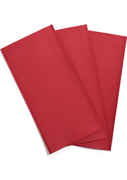 Çift Kat Kırmızı Garson Katlama Peçete 1/ 8 33X33 Cm(Açık Hali) 100 Adet fiyatları