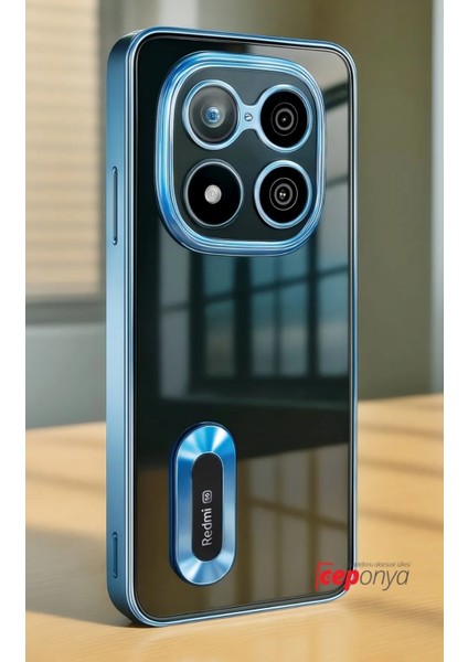 Redmi Note 14 Pro 5g Kılıf Köşeleri Renkli Şeffaf Kamera Korumalı Silikon Luxury Kapak