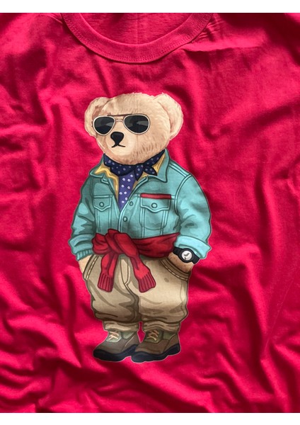 Centilmen Ayı Baskılı Tişört