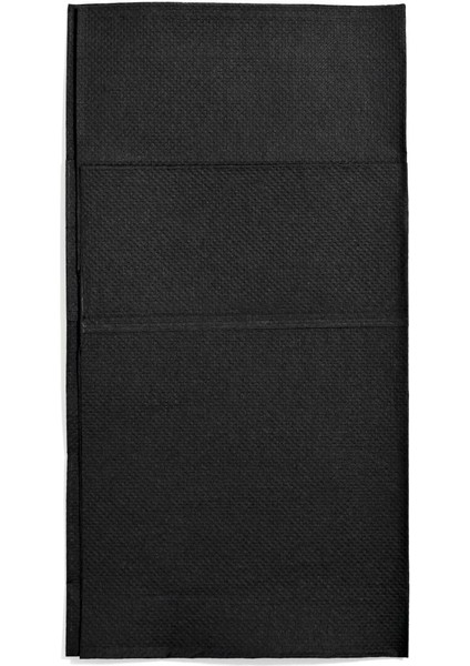 Çift Kat Siyah Cepli Peçete 1/ 8 40X40 Cm(Açık Hali) 1200 Adet