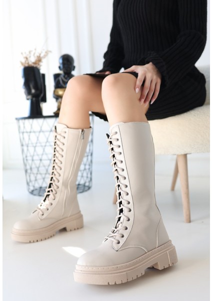 Bernishoes Mennd Bej Cilt Bağcıklı Çizme fiyatları