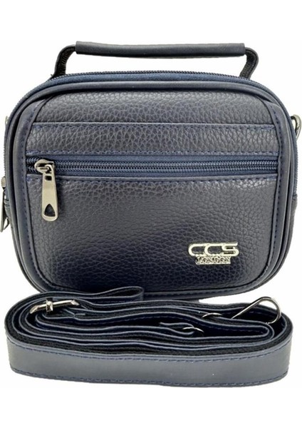 Lacivert Vegan Deri Omuz Askılı El Çantası, Şık ve Hafif Tasarım