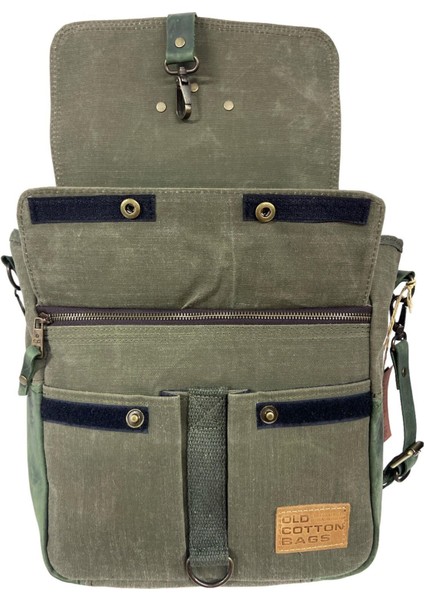 Şık Unisex Vintage Kanvas Su Geçirmez Postacı Omuz Çantası 29X30 cm