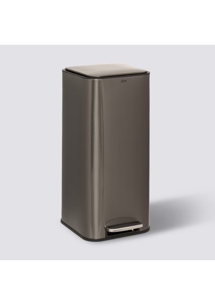 Delta 30 Lt.çöp Kutusu/kare-Gri