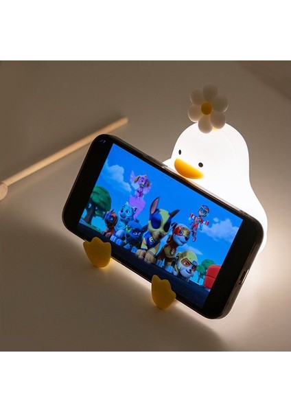 Ördek Figürlü Renkli 3 Kademeli Şarj Edilebilir Dokunmatik Gece Lambası Çocuk Bebek Oda Lambası modelleri