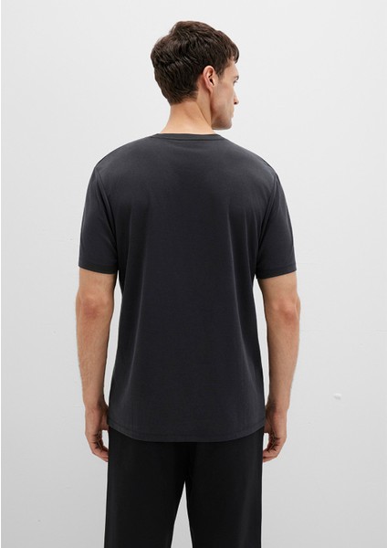 Bisiklet Yaka Siyah Basic Tişört 0612865-900 indirimleri