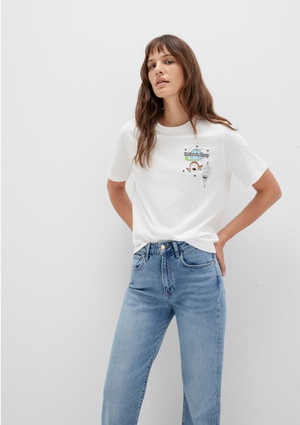 Rick And Morty Baskılı Ekru Tişört 1613675-70057 fiyatları