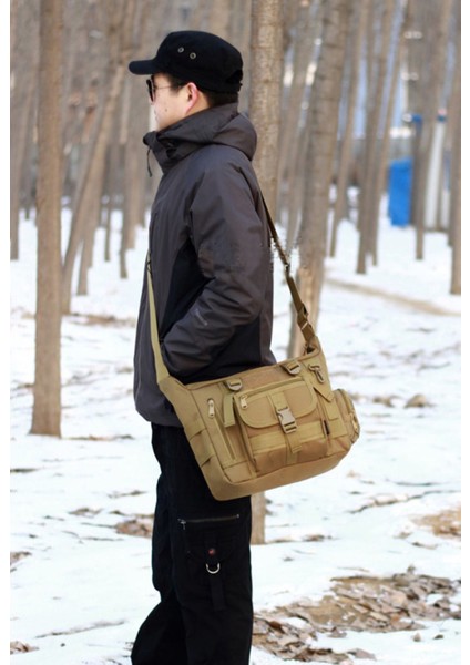 Kamuflaj Gri Postacı Çanta, Şık ve Kullanışlı, Günlük Ihtiyaçlar Için Ideal Seçim