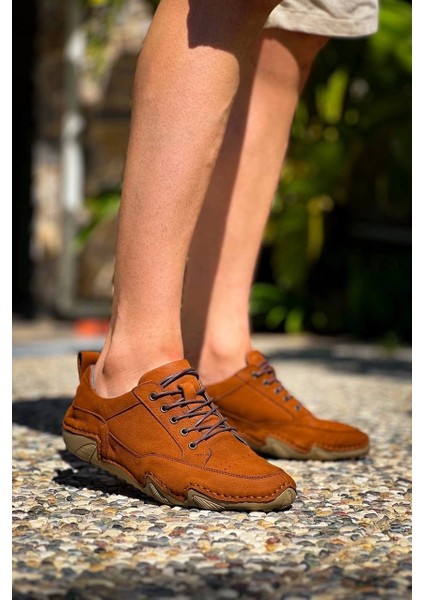 Kbdx1 Kuback Taba Deri Günlük Erkek Ayakkabı