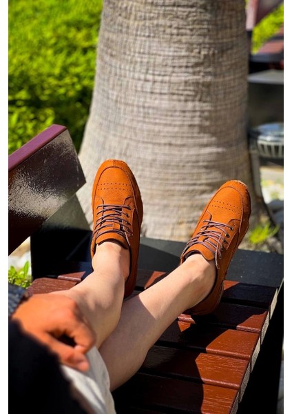 Kbdx1 Kuback Taba Deri Günlük Erkek Ayakkabı modelleri