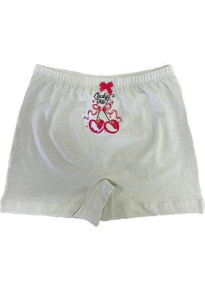 Özkan 41602 5'Li Paket Kız Çocuk Karışık Renkli Desenli Pamuklu Yumuşak Rahat Şort Boxer modelleri