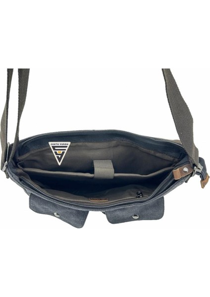 Şık Çok Renkli Kanvas Postacı Omuz Çantası Siyah 100% Kaliteli ve Hafif Tasarım modelleri