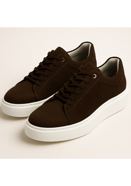 GE0065-6 Nubuk Deri Antibakteriyel Eva Taban Koku Yapmaz Erkek Sneaker Ayakkabı indirimleri