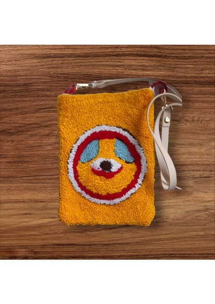 Şık Sarı Işlemeli Telefon Omuz Çantası fiyatları