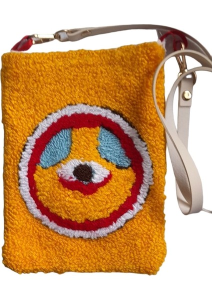 Şık Sarı Işlemeli Telefon Omuz Çantası fırsatları