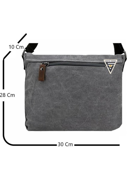 Gri Kanvas Postacı Omuz Çantası, Şık ve Hafif Tasarım modelleri