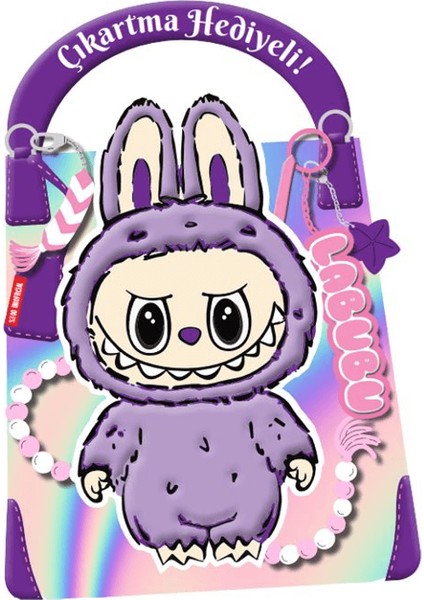 Mor Labubu - Çıkartmalı Hediyeli Boyama Kitabı