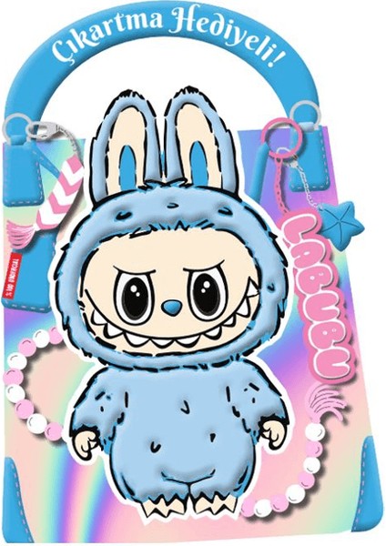 Mavi Labubu - Çıkartmalı Hediyeli Boyama Kitabı