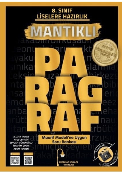 Edebiyat Sokağı 8. Sınıf Paragraf Mantıklı Soru Bankası