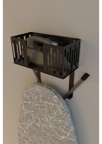 Siyah Duvara Monte Ütü ve Ütü Masası Tutucu, Organizer, Ütü ve Ütü Masası Askısı MT111S modelleri