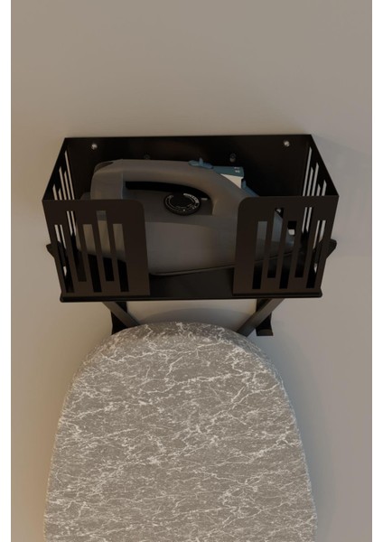 Siyah Duvara Monte Ütü ve Ütü Masası Tutucu, Organizer, Ütü ve Ütü Masası Askısı MT111S fırsatları