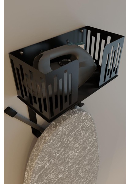 Siyah Duvara Monte Ütü ve Ütü Masası Tutucu, Organizer, Ütü ve Ütü Masası Askısı MT111S indirimleri