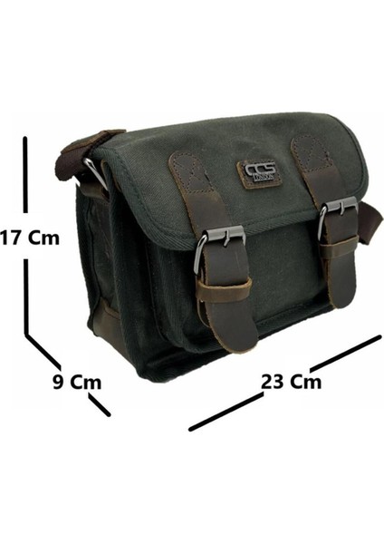 Yeşil Kanvas Omuz Çantası, Şık ve Hafif, Günlük Kullanım Için Uygun fiyatları