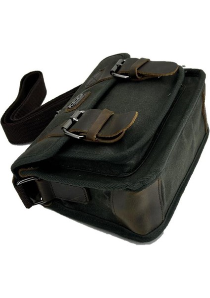 Yeşil Kanvas Omuz Çantası, Şık ve Hafif, Günlük Kullanım Için Uygun modelleri