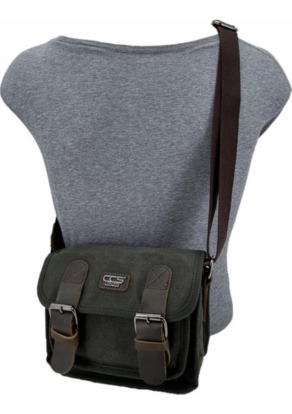 Yeşil Kanvas Omuz Çantası, Şık ve Hafif, Günlük Kullanım Için Uygun fırsatları