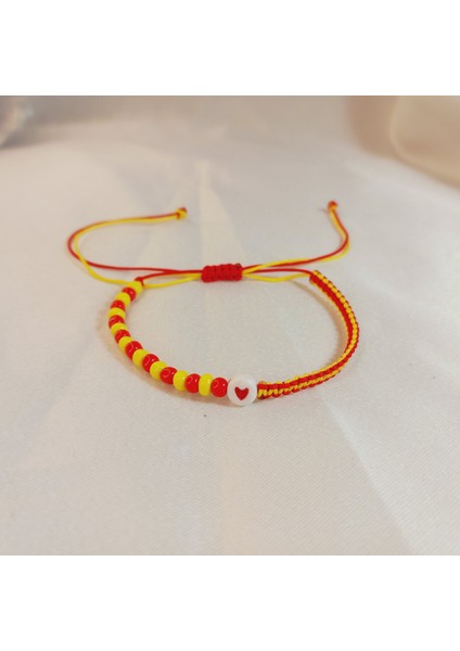 Galatasaray Unisex Taraftar Makrome Örgü Bilekliği, Sarı Kırmızı Cimbom Boncuk Bileklik, Galatasaray Bileklik, Makrome Bileklik, Maç Aksesuarı, Taraftar Bileklik, Hediyelik Bileklik