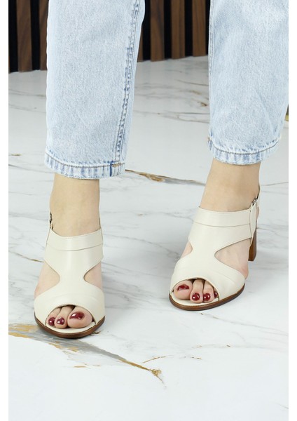 Kanne Bej Hakiki Dana Derisi Cırt Bantlı Kalın Topuklu Rahat Günlük Sandalet modelleri