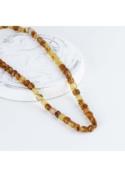 Kare Kesim Orjinal Yetişkin Kehribar Kolye fiyatları