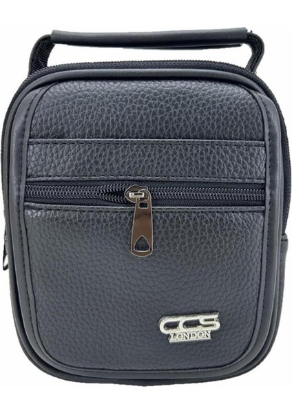 Şık Vegan Deri Siyah Omuz ve El Çantası, Hafif ve Kullanışlı Tasarım