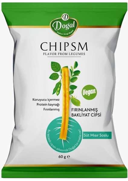 Süt Mısır Soslu Fırınlanmış Bakliyat Cips