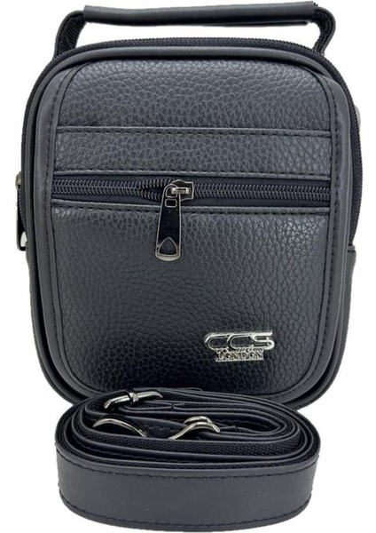 Şık Vegan Deri Siyah Omuz ve El Çantası, Hafif ve Kullanışlı Tasarım