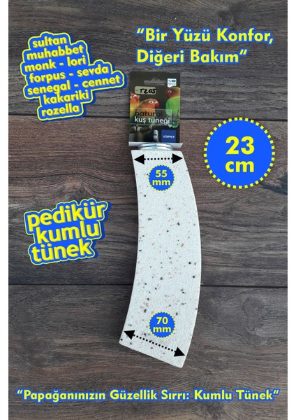 Venty 23 cm Pedikür Kumlu Stand Tünek | Sultan, Lori, Konur, Monk, Sevda, Muhabbet, Forpus, Sevda | Gaga ve Tırnak Bakımı T205
