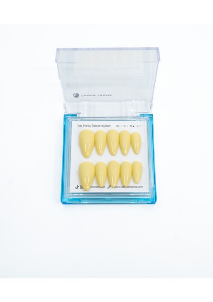 Tekrar Kullanılabilir El Yapımı Protez Takma Tırnak TT1225 - Solar Flare - 10'lu modelleri