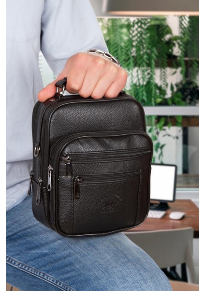 Şık Siyah Deri El ve Omuz Çantası Çelik Kasalı ADL78411 fiyatları