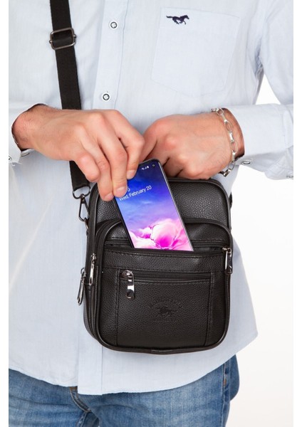 Şık Siyah Deri El ve Omuz Çantası Çelik Kasalı ADL78411 modelleri