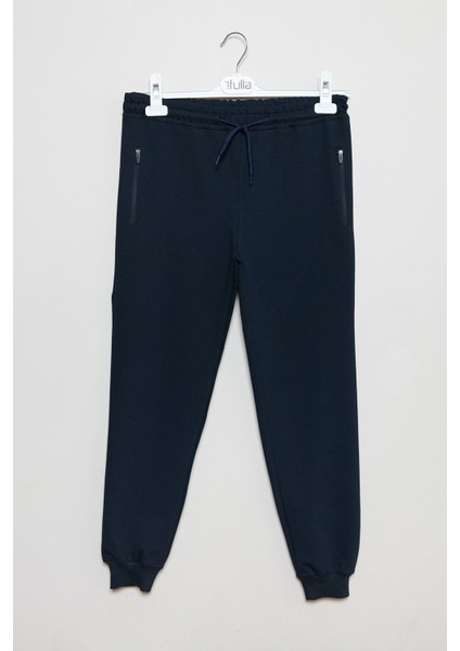 Beli Bağlamalı Cebi Fermuarlı Unisex Çocuk Eşofman Altı