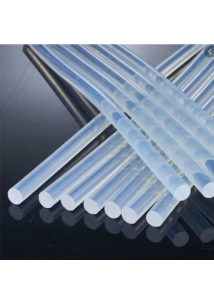 Kalın Şeffaf Sıcak Mum Silikon 11MM 30CM 20 Adet